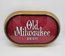 Vintage 1980 Schlitz OLD MILWAUKEE BEER Oval Lighted Sign Working  picture