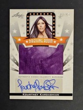 2011 Leaf Pop Century Dressing Room Kourtney Kardashian Auto Worn memorabilia picture