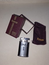 Vintage Ronson Cigarette lighter with original box and bag art deco 1930 -1950s picture
