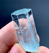 59 Carat Blue Aquamarine Crystal Specimen From Pakistan picture