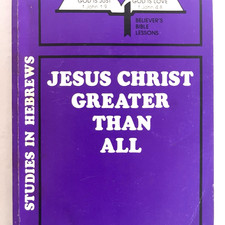 Vintage Jesus Christ Greater Than All Believers Bible Lessons Lot of 7 Books picture