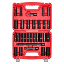 29-Piece Deep Impact Socket Set with Extension Bars - SAE & Metric picture