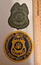 US DEPT OF STATE DIPLOMATIC SECURITY SERVICE POLICE PATCH SET (2) picture