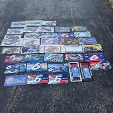 Huge Lot Of Mark Matrin Plastic & Metal License Plates - NASCAR picture