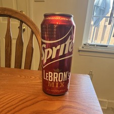 Sprite LeBron’s Mix Limited Edition Soda Flavor Can 2014 Maroon Theme, Opened picture
