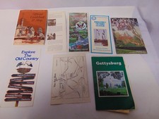 (8) 1970's Maps books Gettysburg Yorktown Williamsburg Annapolis Mount Vernon picture