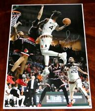SAN ANTONIO SPURS LONNIE WALKER IV SIGNED 12X18 PHOTO NBA HURRICANES picture