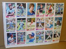 18 Blank Back 1982 Topps Baseball Cards uncut; Murphy Sutton Dawson Ainge Raines picture