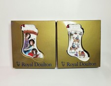 VTG ROYAL DOULTON Christmas Stockings Ornaments #96 Three Kings, Herald Angels picture