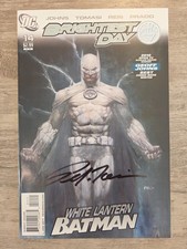 Brightest Day #14 (DC 2010) White Lantern Batman Signed By Peter Tomasi NM 9.6 picture