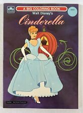 Vintage Disney's Cinderella Coloring Book 1981 Golden Books New Unused picture