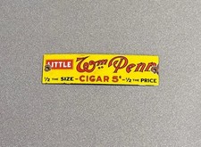 VINTAGE LITTLE WM PENN CIGARS PORCELAIN SIGN CAR GAS TRUCK MOTORCYCLE OIL picture