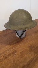 Original WWI M-1917 U.S. Army Doughboy Helmet With Liner & Chinstrap picture
