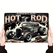 Room Vintage American Hot Rod Tin Metal Signs Home Décor Wall Art picture