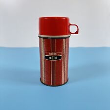 Vintage 1969 Thermos King-Seeley Half Pint Size / Red & Black Striped #2810 picture