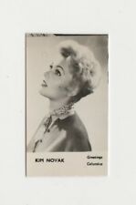 Kim Novak 1950s-1960 FPF Greetings Film Stars SMALL Trading Card E2 picture