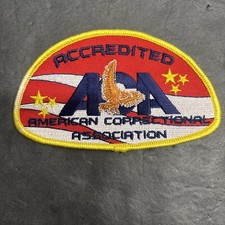 ACA AMERICAN CORRECTIONAL ASSOCIATION ACCREDITED VINTAGE BADGE PATCH NOS picture