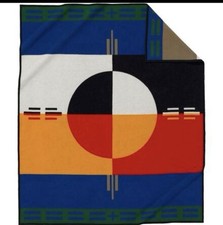 NEW Pendleton Beaver State Circle of Life Tribal Elders Wool Blanket 64