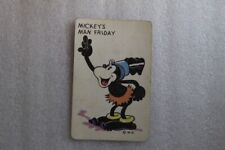 1935 Whitman Mickey Mouse Old Maid Card  Mickeys Man Friday  Walt Disney 1930 V2 picture