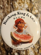 Vintage Northrup, King & Co.'s Seeds Pinback Button - N. K. & Co. Berkeley, CA picture