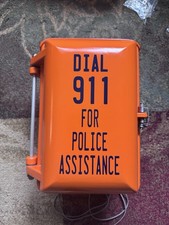 Nassau County Police Department Vintage Telephone Emergency Callbox  picture