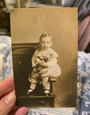 REAL PHOTO POSTCARD (RPPC) BABY PORTRAIT - UNPOSTED DIVIDED BACK EMBOSSED picture