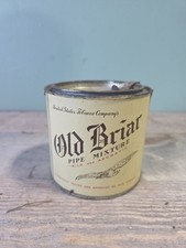 Vintage Old Briar Pipe Mixture Tin United States Tobacco Company Lev-a-lift Lid picture