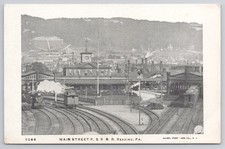 Main Street P & R. R. R. Reading PA Pennsylvania c1905 Postcard 21999b picture