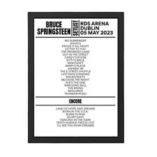 Bruce Springsteen Dublin May 5th 2023 Setlist picture