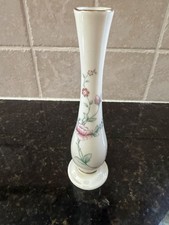 Vintage Lenox Barrington Floral Vase with 24 K Gold Trim 7.5” Tall picture