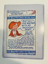 Bazooka Joe Topps Rare Advertising Wrapper 1954-55 picture