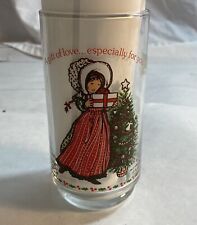 1981 Holly Hobbie Coca-Cola Christmas Glass Limited Edition American Greetings picture