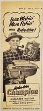 1952 Print Ad Champion Hydro-Drive Outboard Motors Minneapolis,Minnesota picture
