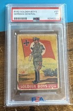R142 Goudey, Soldier Boys, 1936, #21 German General, Flag Psa 1 Pr picture