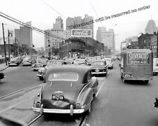 Photograph Vintage Detroit Street Michigan Boulevard Year 1951 picture