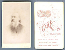 Reverend James Hughs, Methodist Church CDV, G. & J. Hall, Wakefield. V Card picture