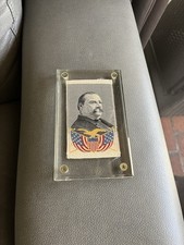 1888 Grover Cleveland Woven Silk Campaign Ribbon picture