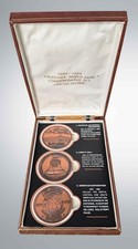 1984 Louisiana World Expo Centennial 3 Medal Set Matching #232 Limited Edition picture