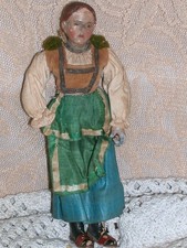 Early Antique Neapolitan Terracotta  Creche Figure Women  7-1/4