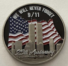 FBI 9/11 Twin Towers 25th Anniversary V2 Challenge Coin picture