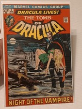 Tomb of Dracula #1 Marvel Comic 1972 KEY first DRACULA Raw Mid-higher Grade picture