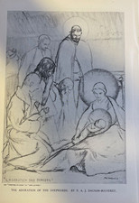 1894 Vintage Illustration Adoration of the Shepherds by Dagnan-Bouveret picture