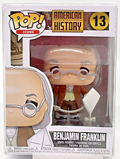 Benjamin Franklin Pop #13 American History Funko 2019 Vaulted With Protector picture