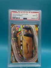 Topps 2025 Disney Sapphire Cruz Ramirez Gold Parallel #51 PSA 10 Card picture