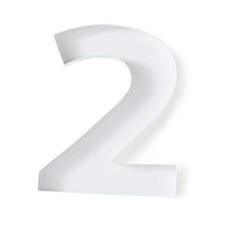  Fillable Cardboard Number Charcuterie Board Box, Large Paper Mache Numbers 2 picture