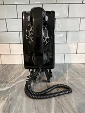 Vtg. 1982 Bell System 554 Western Electric Rotary Black Wall Phone picture
