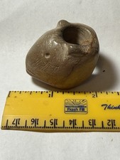 Super Fine Scioto Co. Ohio Beat Effigy Pipe Ohio Pipestone Nice Piece  picture