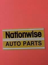 NATIONWISE Auto Parts - Original Vintage 80s Racing Decal Sticker Drag Hot Rod picture