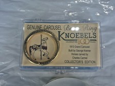 Knoebels Amusement Park 100th Anniversary Carousel Brass Ring Souvenir picture