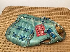 Vintage Billy Williams Baseball Glove Rawlings GJF44 Teal Blue Right Hand picture